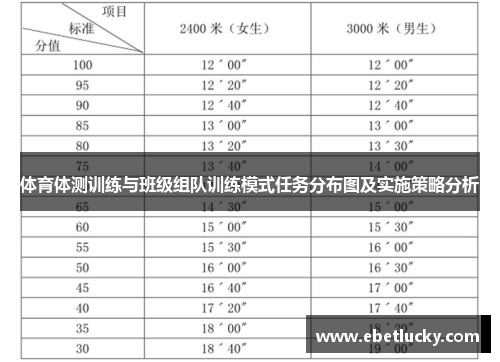 体育体测训练与班级组队训练模式任务分布图及实施策略分析